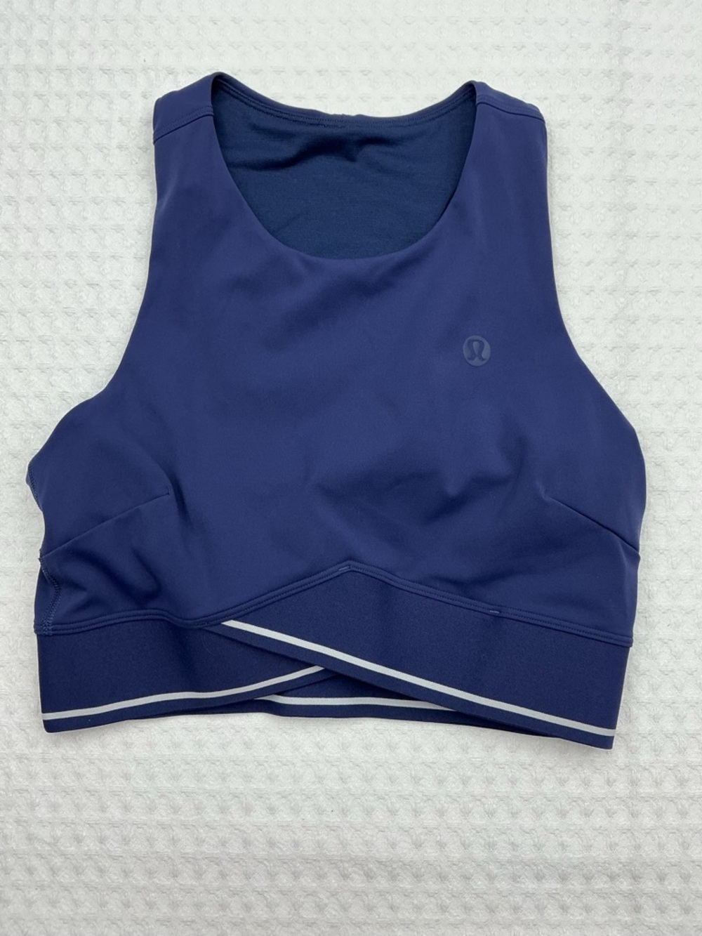 lululemon v waist cropped tennis tank top new size dot